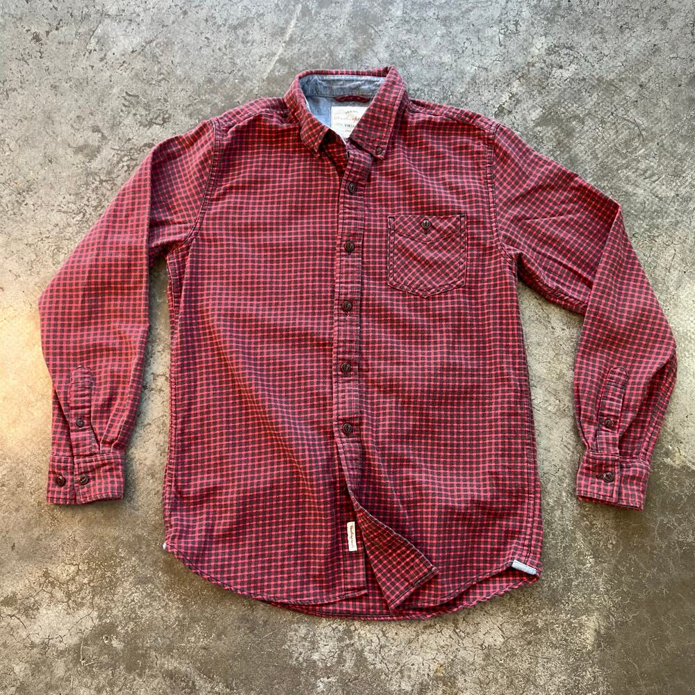 Weatherproof Vintage Red & Black Flannel Check Shirt S